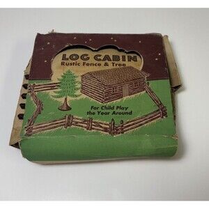 VTG Bachmann Bros. Inc. Log Cabin Rustic Fence & Tree Train Kit Style LC-2 Prop